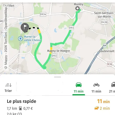 Cocon Climatisé Avec Terrasse Et Parking Privé - Disneyland à 10 Min Montry